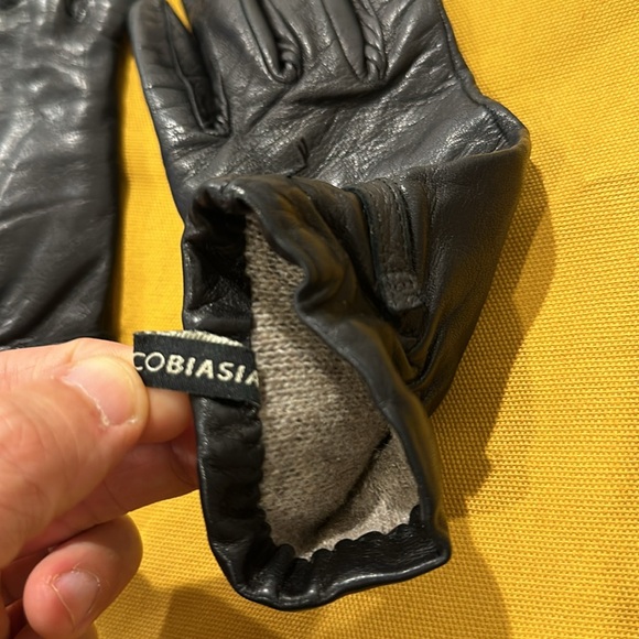 Francesco Biasia Italian wool-lined leather gloves (size 7) - Picture 6 of 6